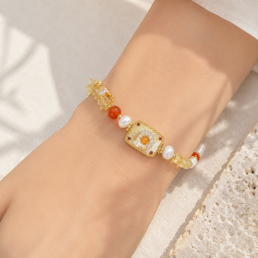 Golden Sunrise Charm Bracelet