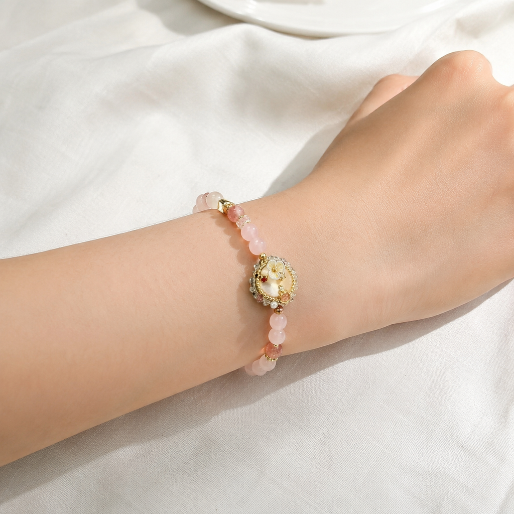 Blush Garden Charm Bracelet