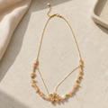 Apricot Bloom Layered Necklace