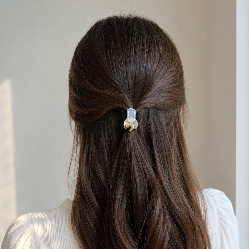 Ocean Starfish Pearl Hair Clip