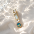 Aqua Celestial Pearl Hair Clip