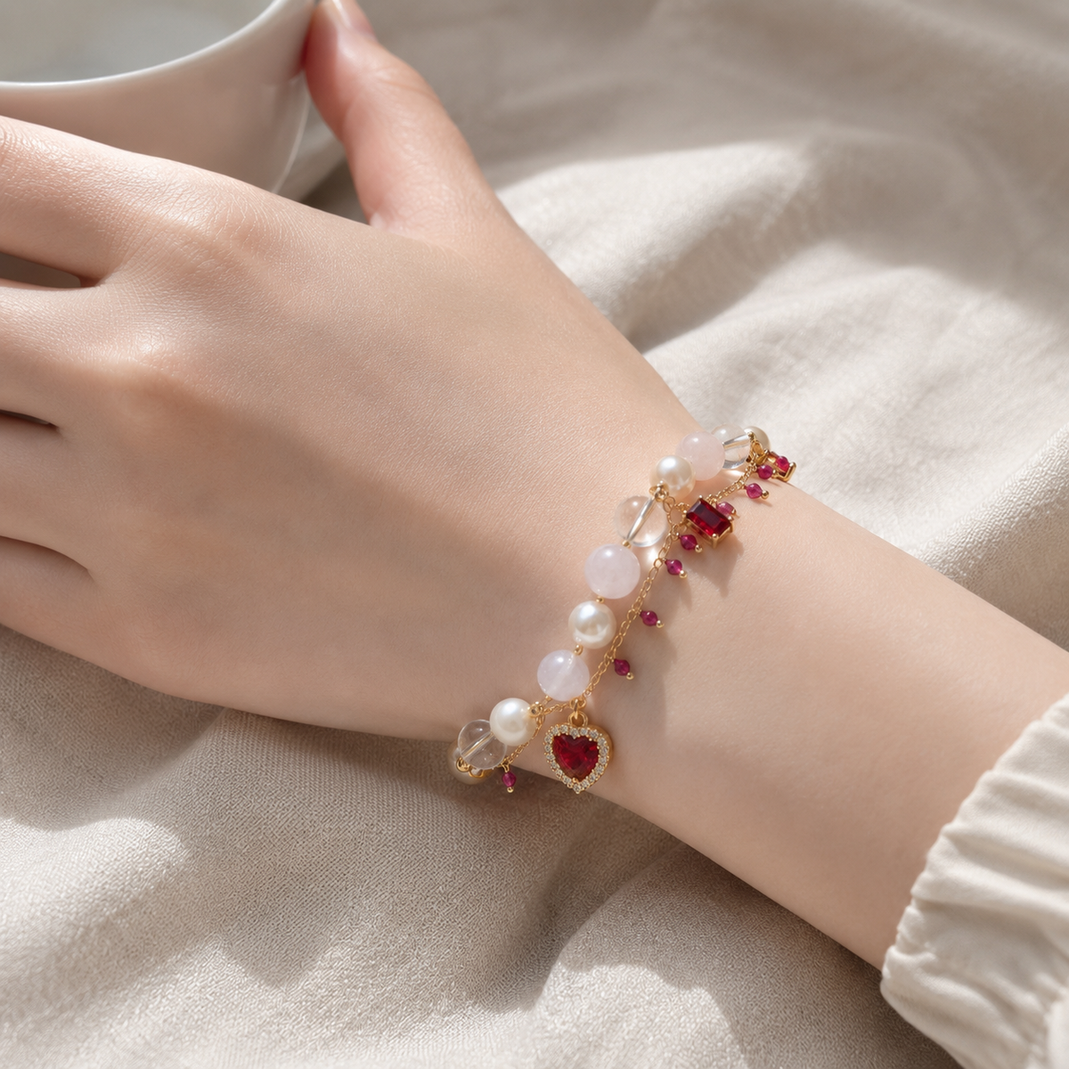 Golo Heart Crystal Bracelet