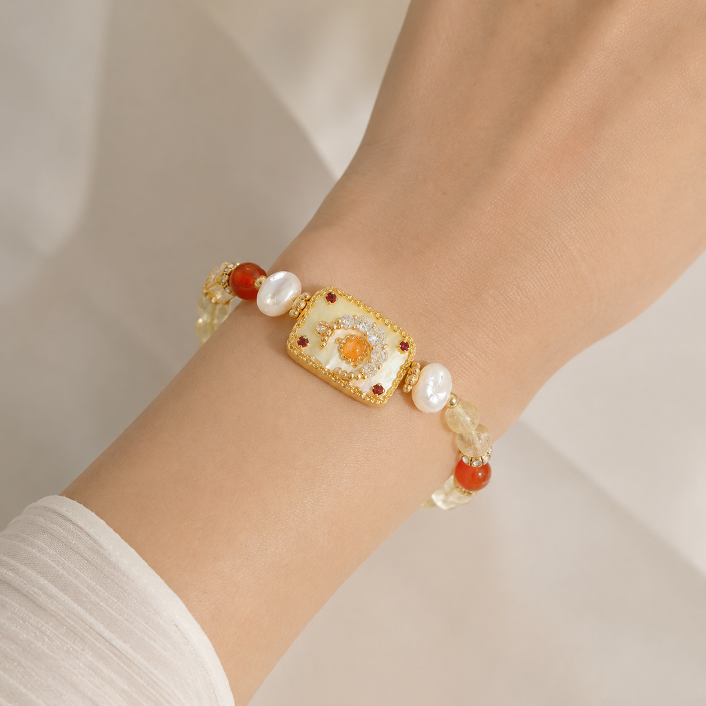 Golden Sunrise Charm Bracelet