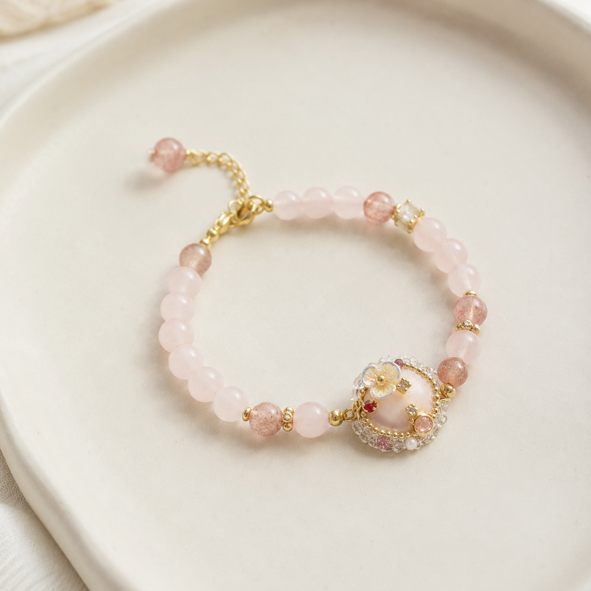 Blush Garden Charm Bracelet