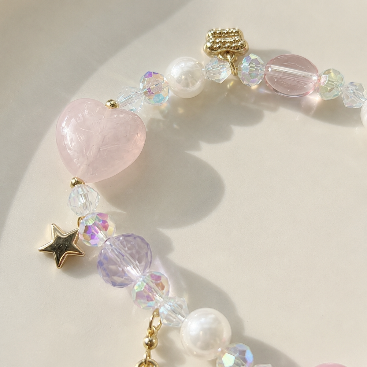 Pink Stardust Teddy Bracelet