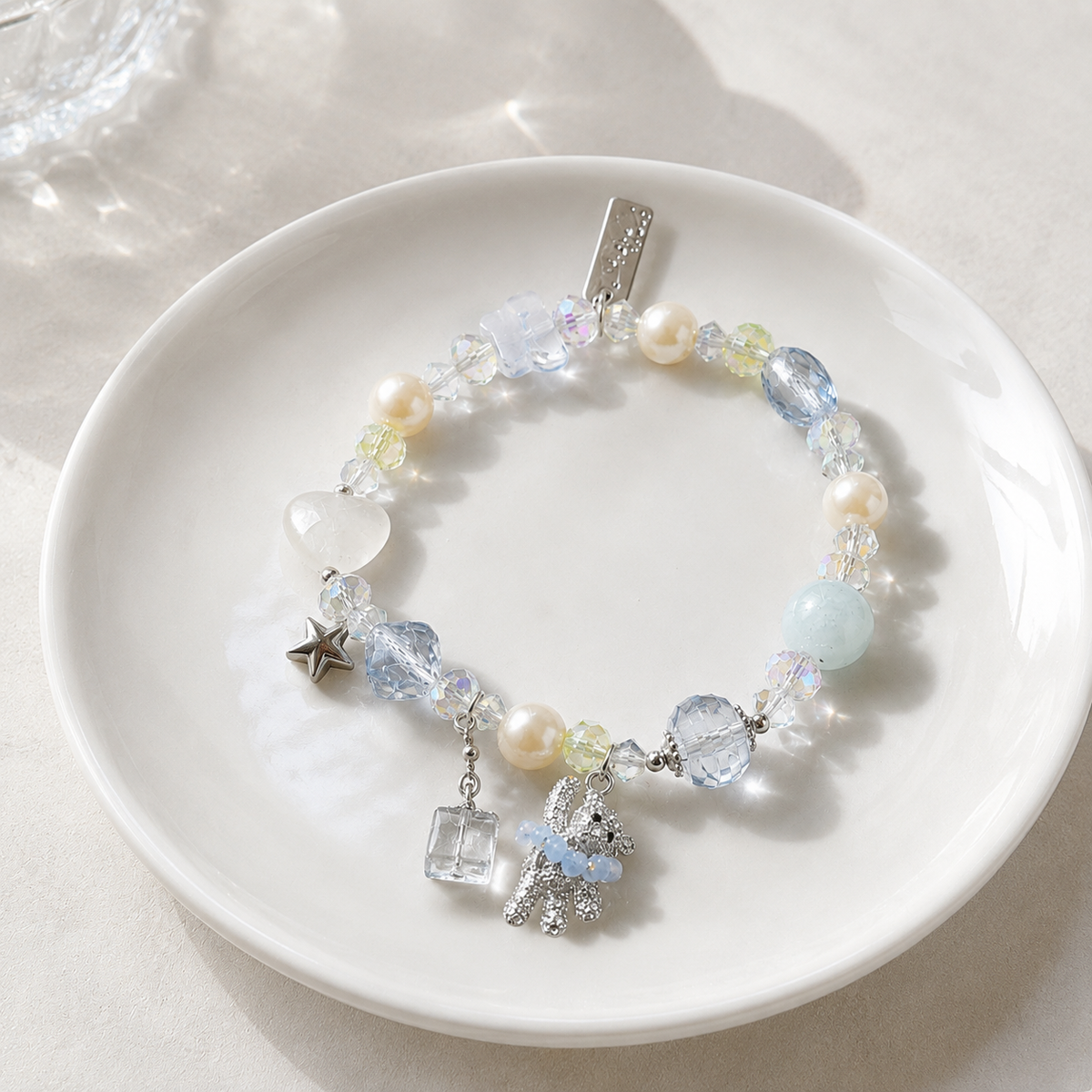 Blue Stardust Teddy Bracelet