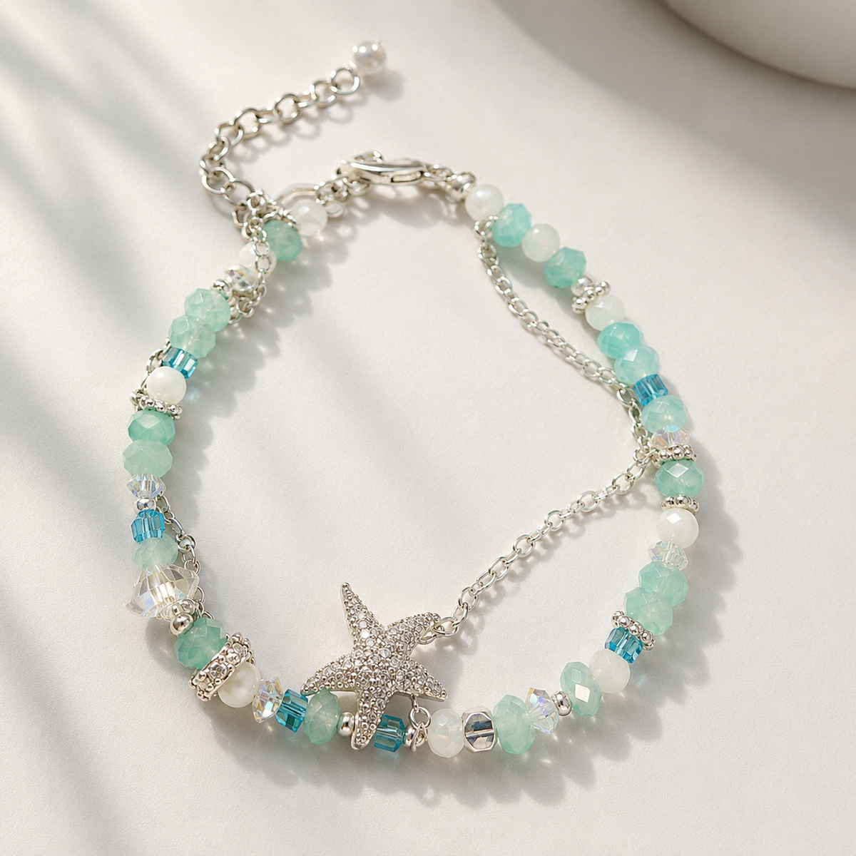 Seafoam Starfish Bracelet