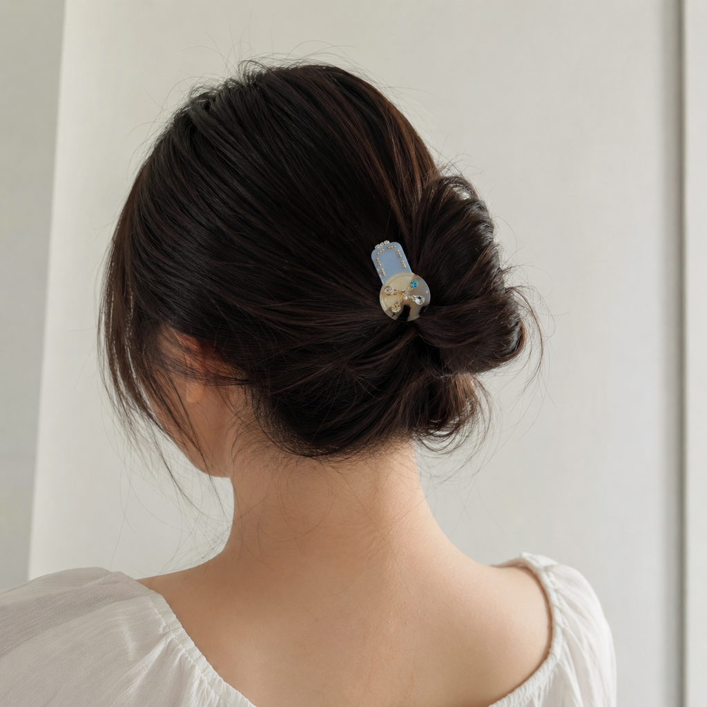 Ocean Starfish Pearl Hair Clip