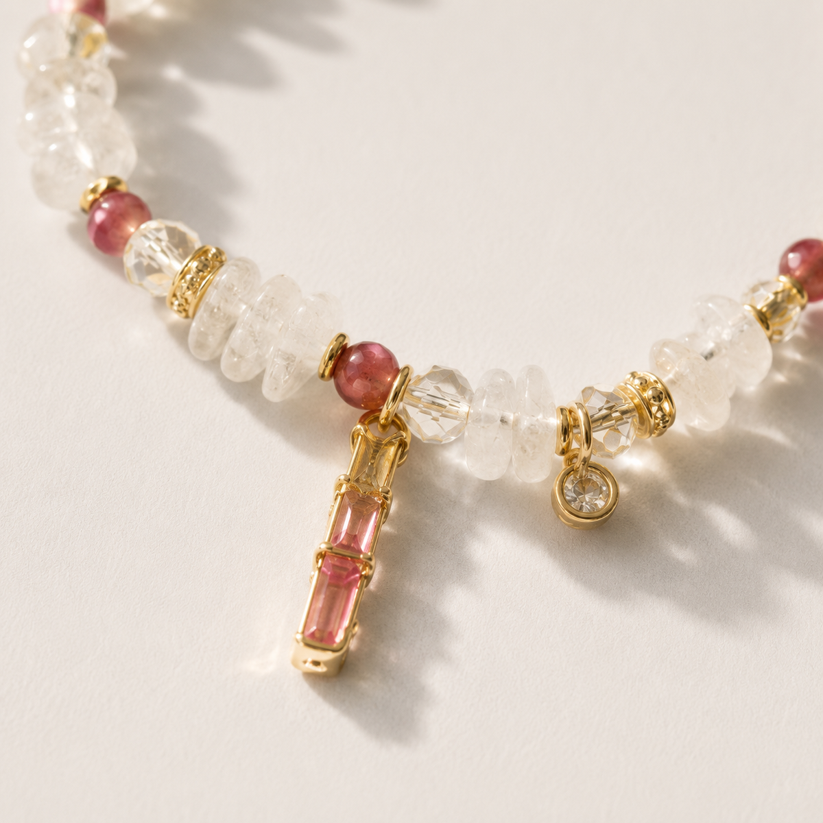 Rose Quartz Drop Bracelet