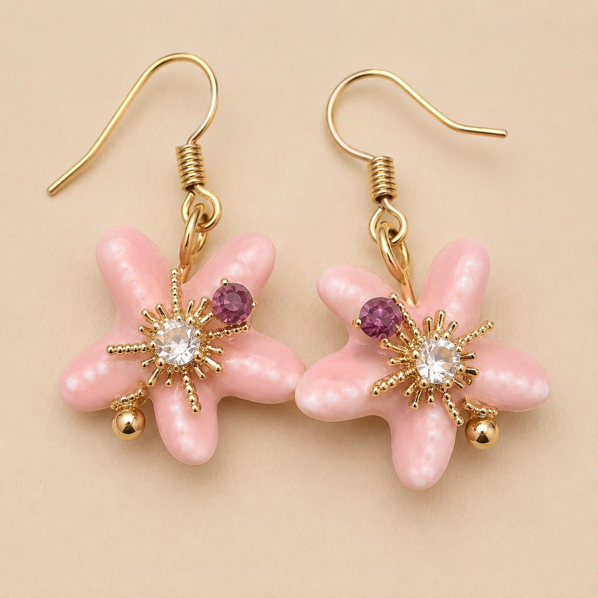 Pink Bow Heart Earrings, Crystal Pearl Drop Earrings, Balletcore Coquette Jewelry, Romantic Gift for Her
