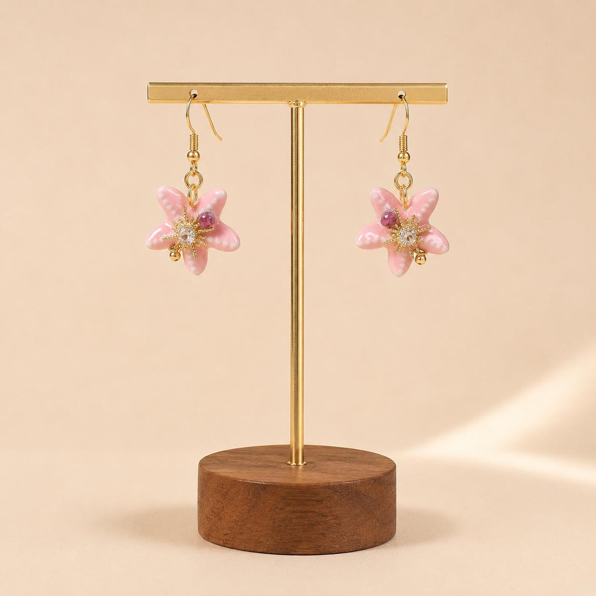 Pink Bow Heart Earrings, Crystal Pearl Drop Earrings, Balletcore Coquette Jewelry, Romantic Gift for Her